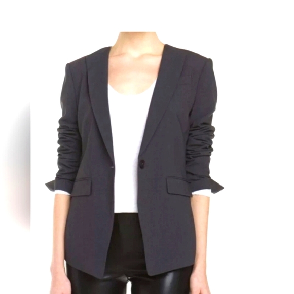 BCBG MaxAzria Charcoal Blazer Small - Picture 2 of 10